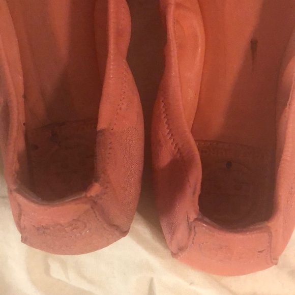 Tory Butch Eddie Leather Ballet Flats - Picture 3 of 5